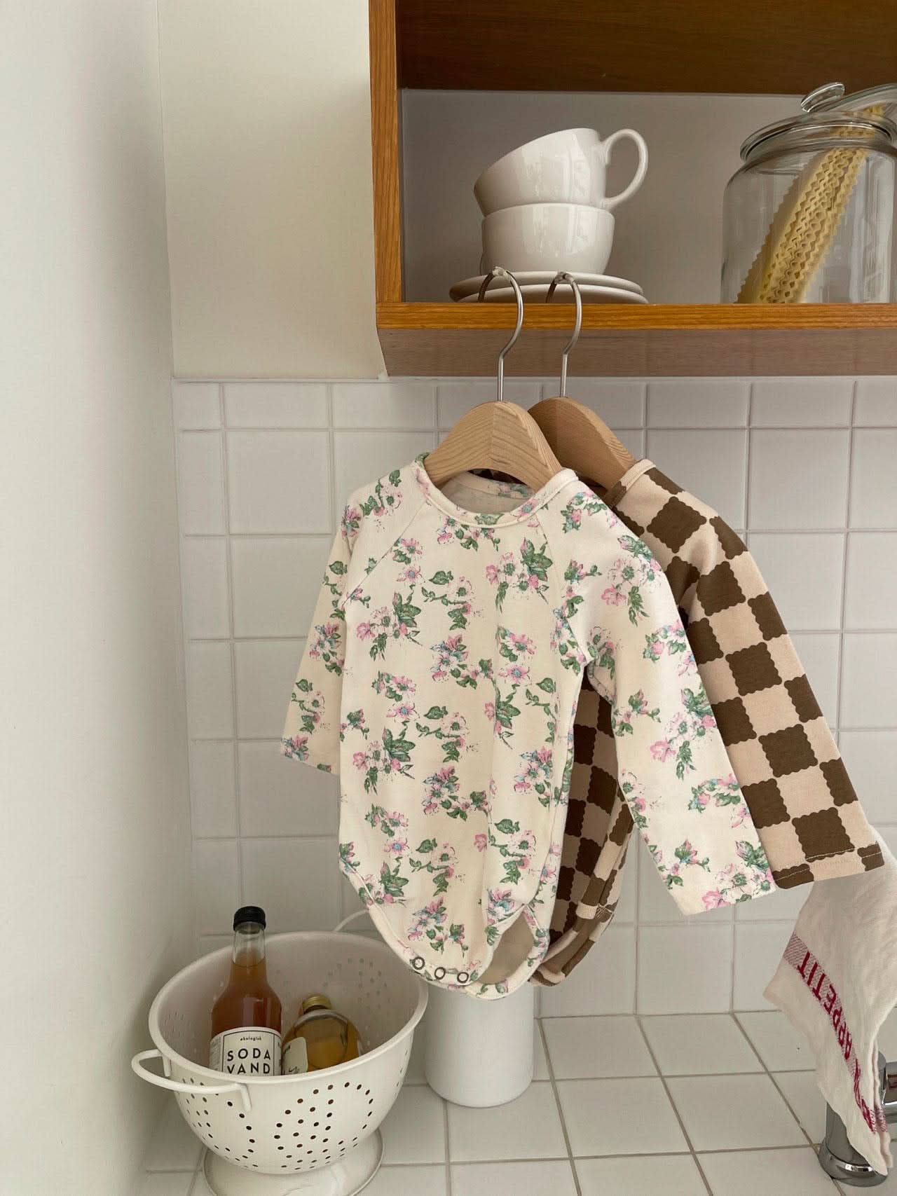 Baby Bodysuit and Leggings Set (3 - 18m) - Floral kids outfit