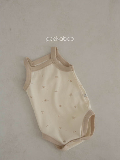 Baby Contrast Trim Mushroom Cami Romper (3 - 18m) - 3 Colors kids outfit