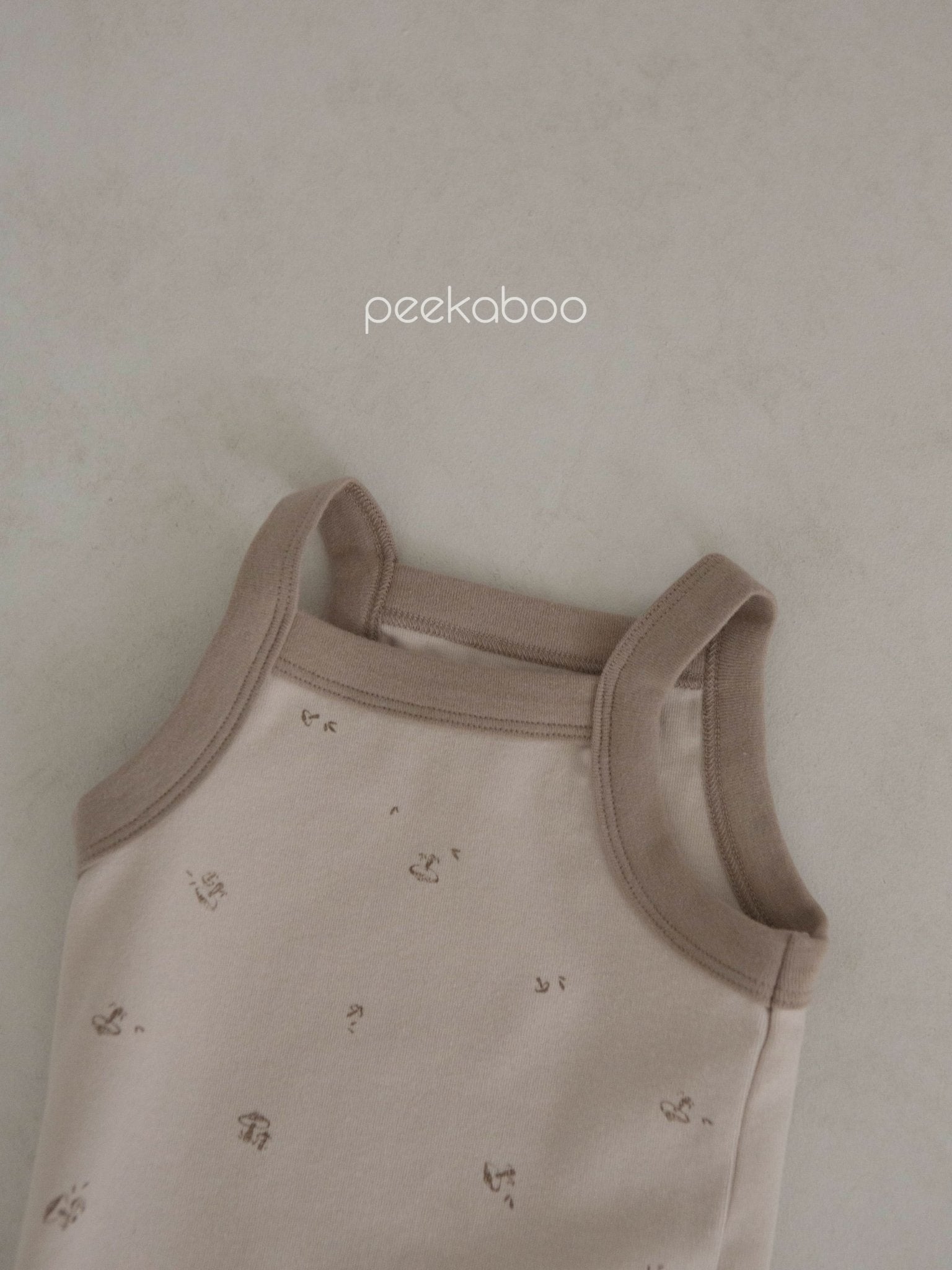 Baby Contrast Trim Mushroom Cami Romper (3 - 18m) - 3 Colors kids outfit