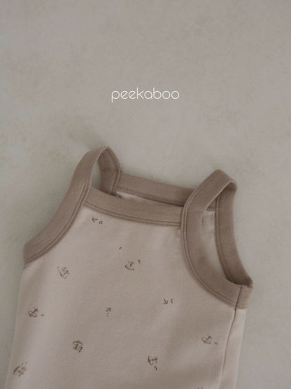 Baby Contrast Trim Mushroom Cami Romper (3 - 18m) - 3 Colors kids outfit