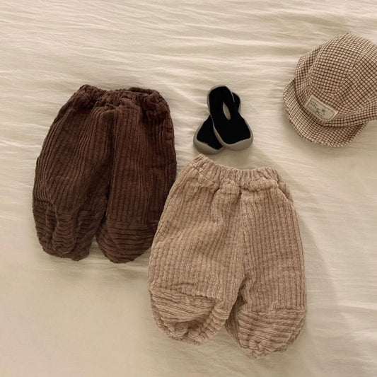 Baby Corduroy Pull - On Jogger Pants (3 - 18m) - 2 Colors kids outfit