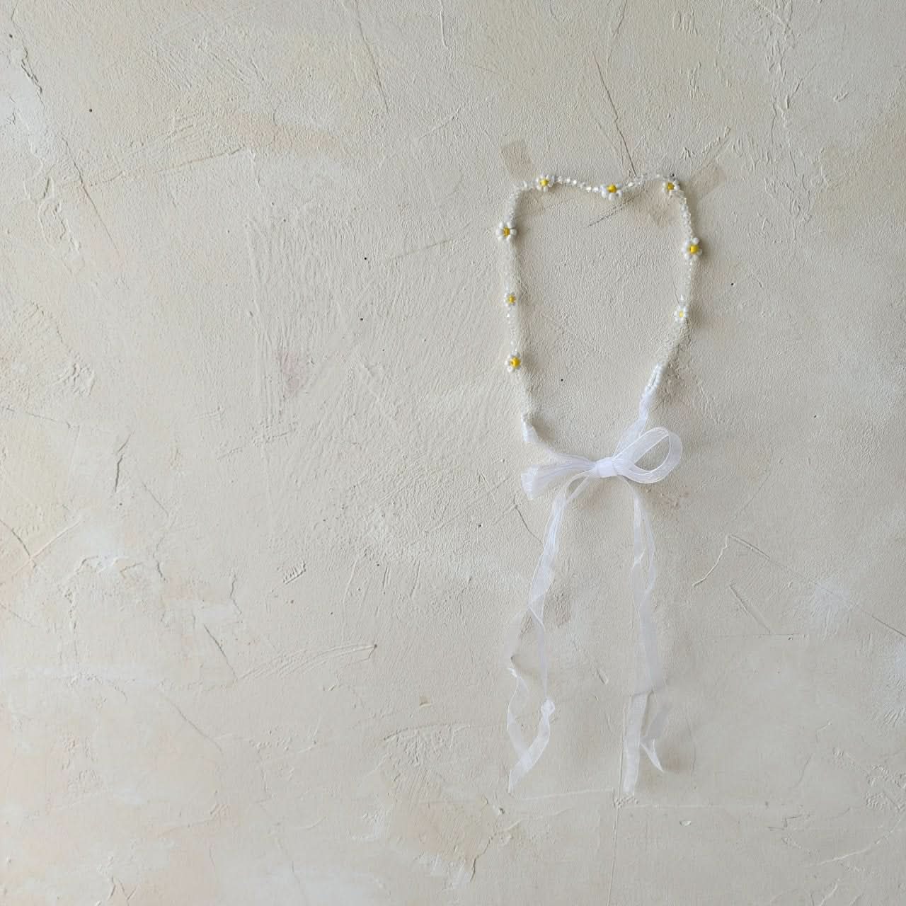 Baby Daisy Beaded Tie - Back Headband (3 - 18m) kids outfit