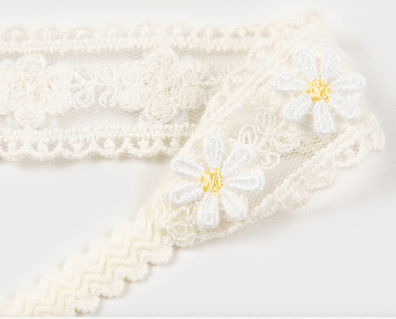 Baby Daisy Mesh Lace Headband (3 - 18m) kids outfit