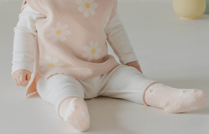 Baby Daisy Socks (0 - 4T) - Pink kids outfit