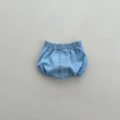 Baby Denim Bloomer Shorts (3 - 18m) - 2 Colors kids outfit