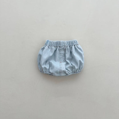 Baby Denim Bloomer Shorts (3 - 18m) - 2 Colors kids outfit