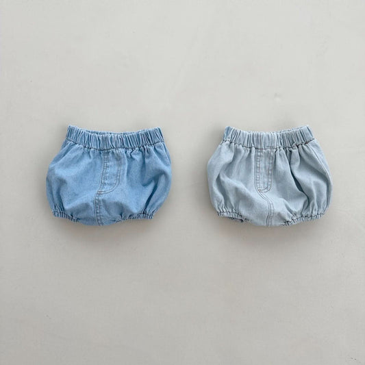 Baby Denim Bloomer Shorts (3 - 18m) - 2 Colors kids outfit