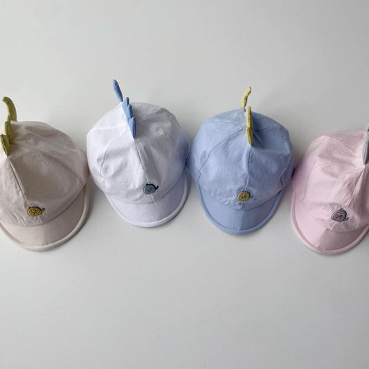 Baby Dinosaur Embroidered Soft Cap (2 - 3y) - 4 Colors kids outfit