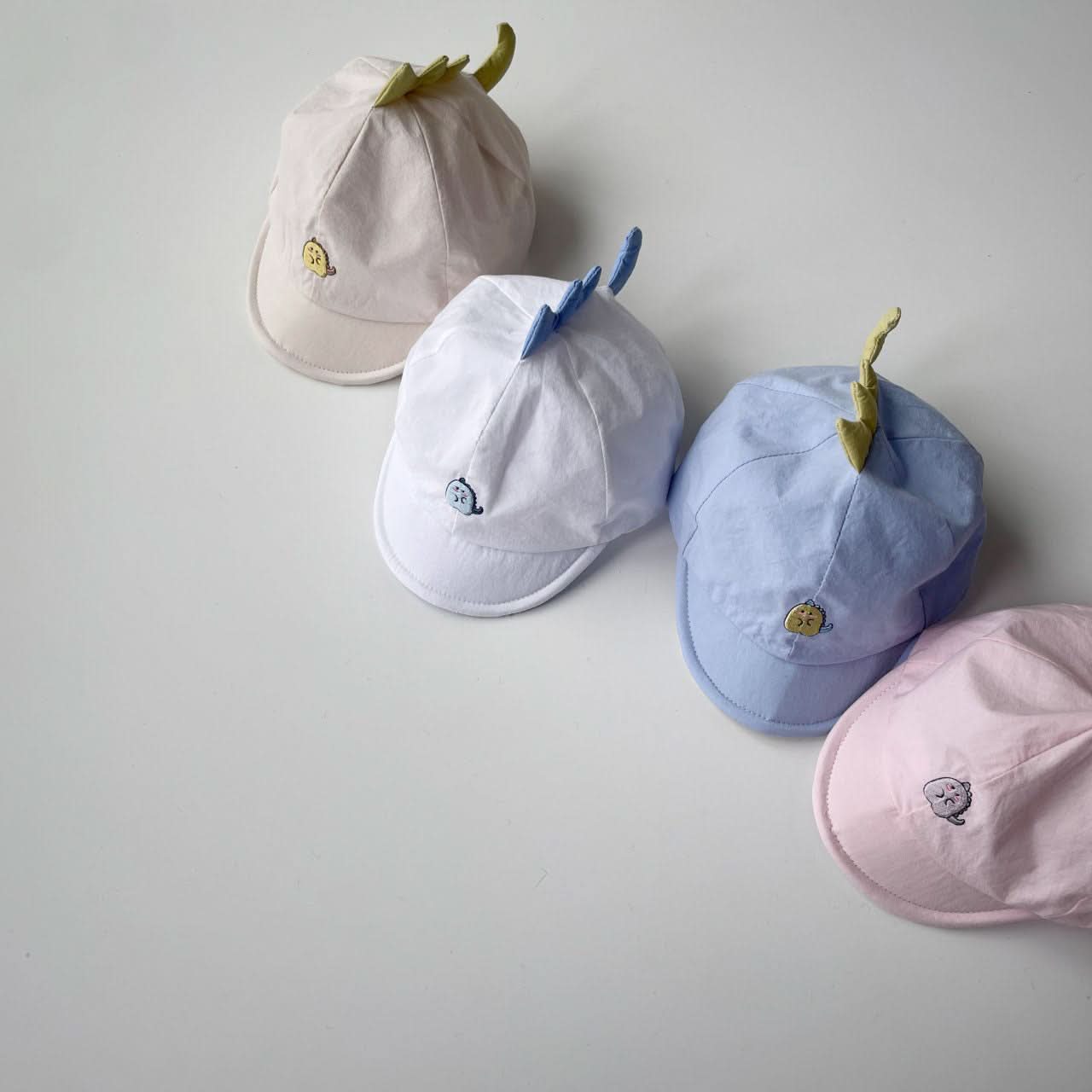 Baby Dinosaur Embroidered Soft Cap (2 - 3y) - 4 Colors kids outfit