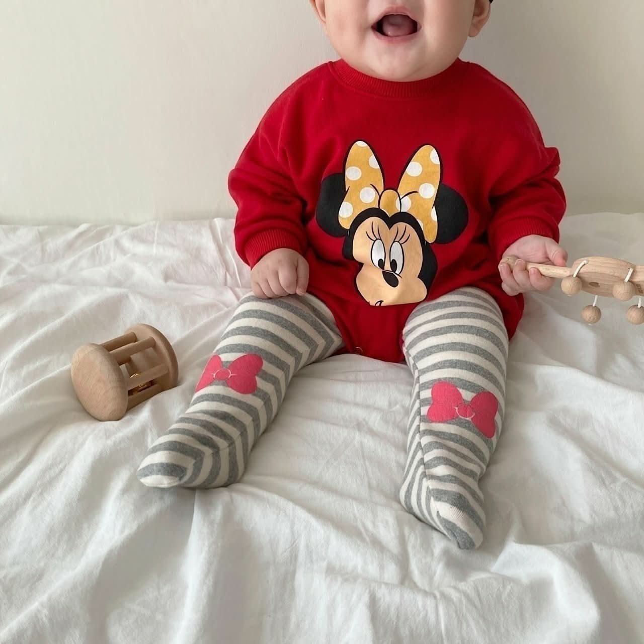Baby Disney Longsleeve Romper and Footed Leggings Set (6 - 18m) - 2 Colors kids outfit