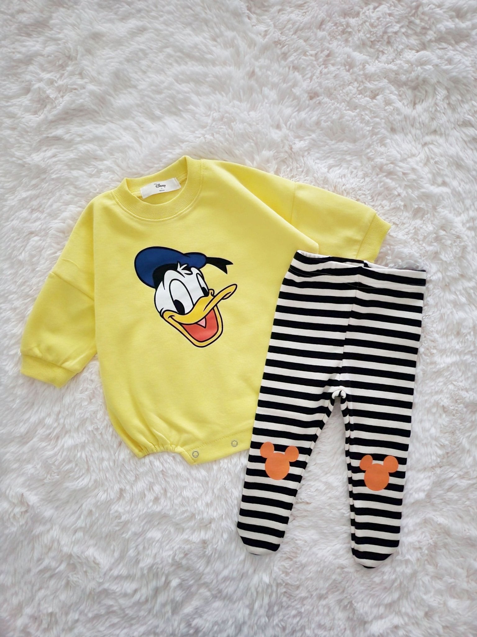 Baby Disney Longsleeve Romper and Footed Leggings Set (6 - 18m) - 2 Colors kids outfit