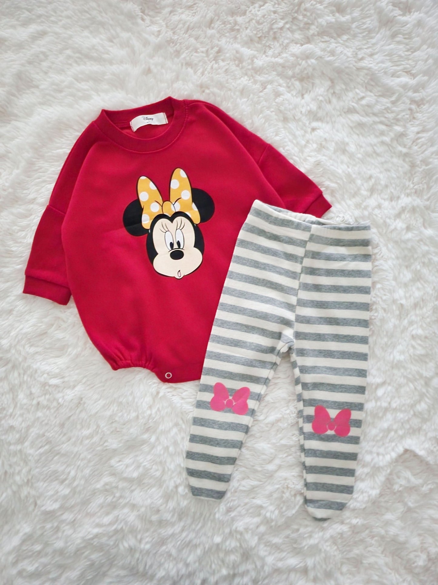 Baby Disney Longsleeve Romper and Footed Leggings Set (6 - 18m) - 2 Colors kids outfit