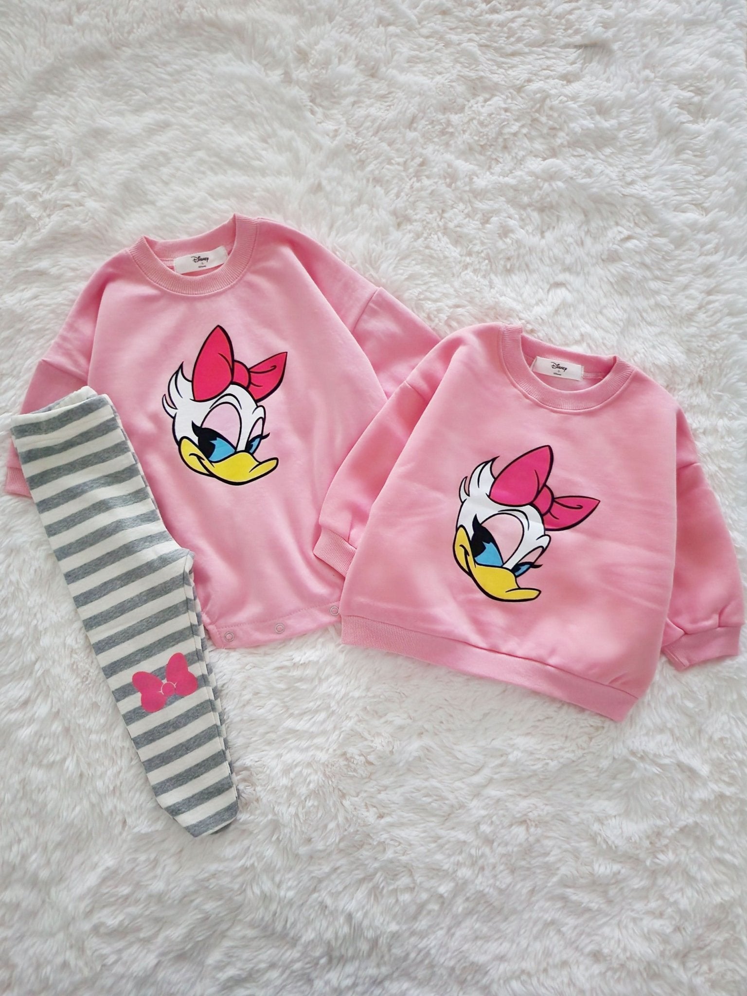 Baby Disney Longsleeve Romper and Footed Leggings Set (6 - 18m) - 2 Colors kids outfit