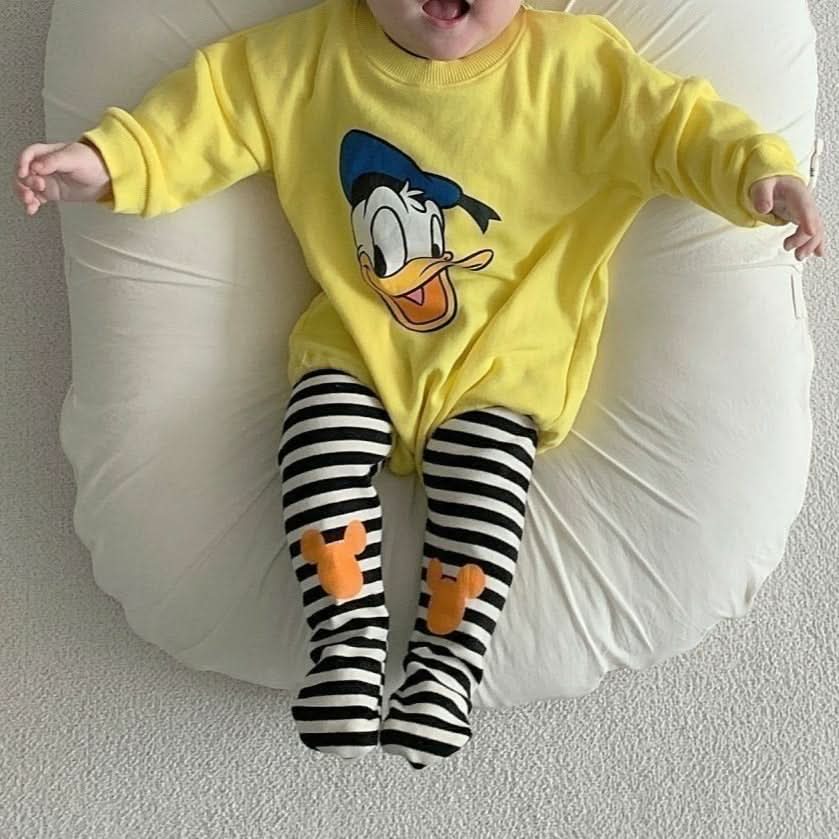 Baby Disney Longsleeve Romper and Footed Leggings Set (6 - 18m) - 2 Colors kids outfit