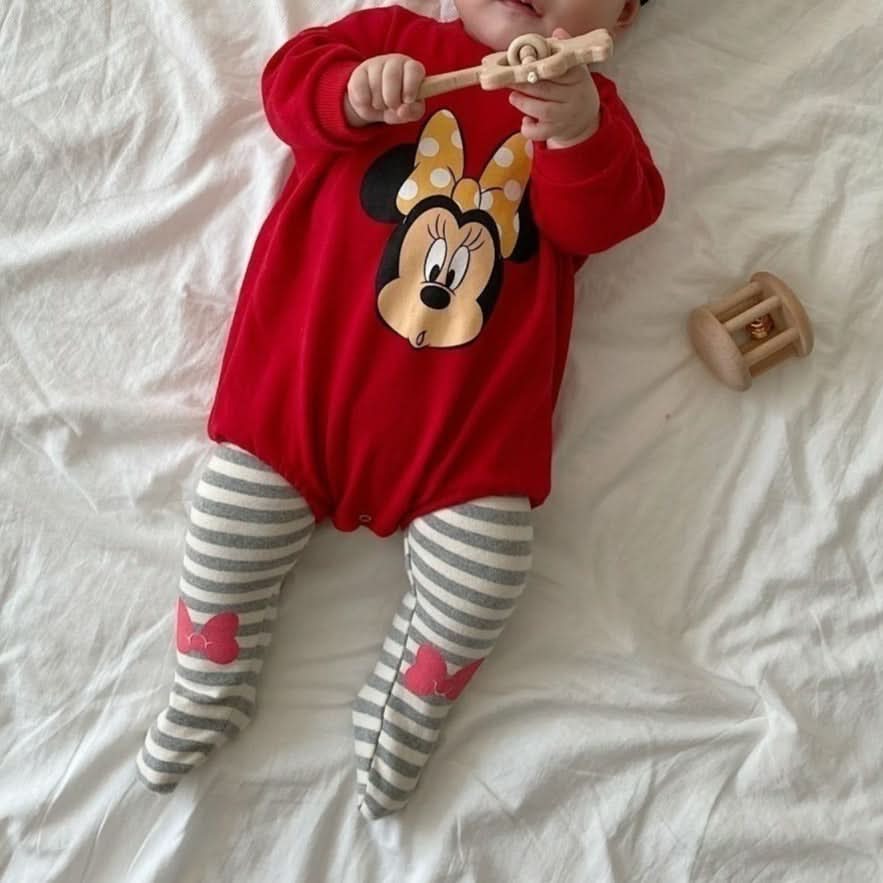 Baby Disney Longsleeve Romper and Footed Leggings Set (6 - 18m) - 2 Colors kids outfit