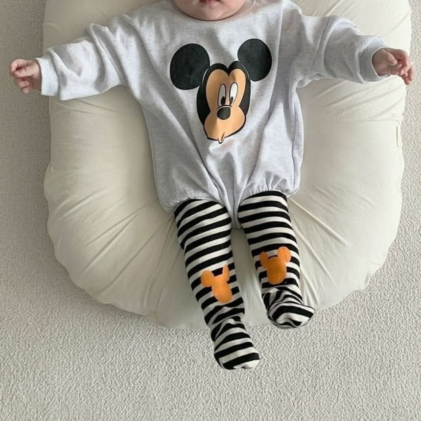 Baby Disney Longsleeve Romper and Footed Leggings Set (6 - 18m) - 2 Colors kids outfit