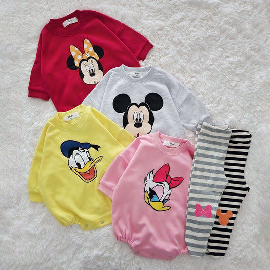 Baby Disney Longsleeve Romper and Footed Leggings Set (6 - 18m) - 2 Colors kids outfit