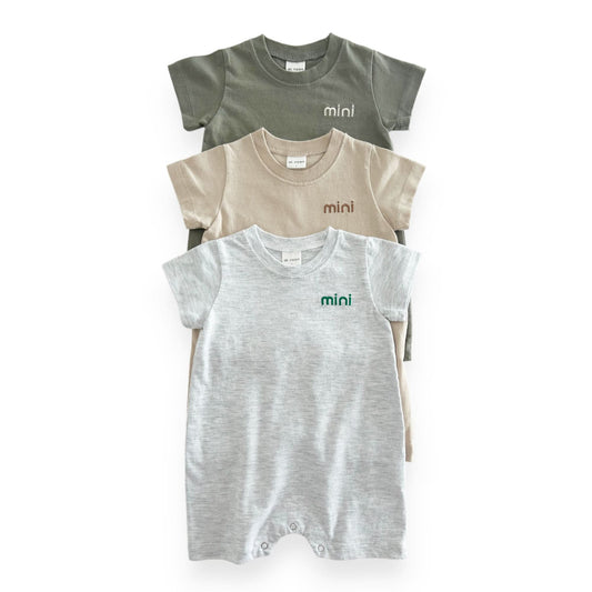 Baby Family Embroidery "mini" Jumpsuit (3 - 18m) - 3 Colors kids outfit