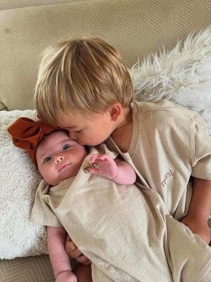Baby Family Embroidery "mini" Jumpsuit (3 - 18m) - 3 Colors kids outfit