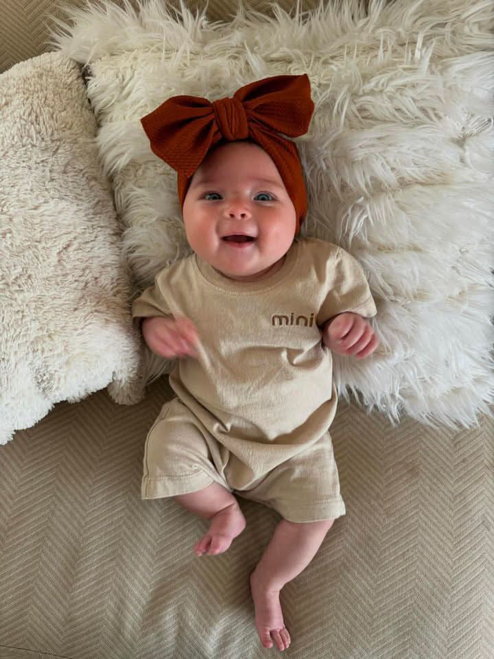 Baby Family Embroidery "mini" Jumpsuit (3 - 18m) - 3 Colors kids outfit