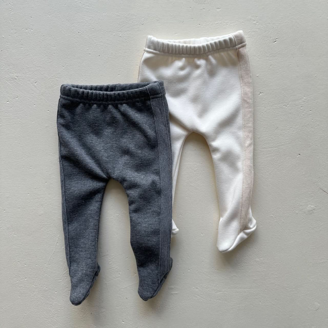 Baby Fleece Lined Tape Footed Leggings (0 - 24m) - 2 Colors kids outfit