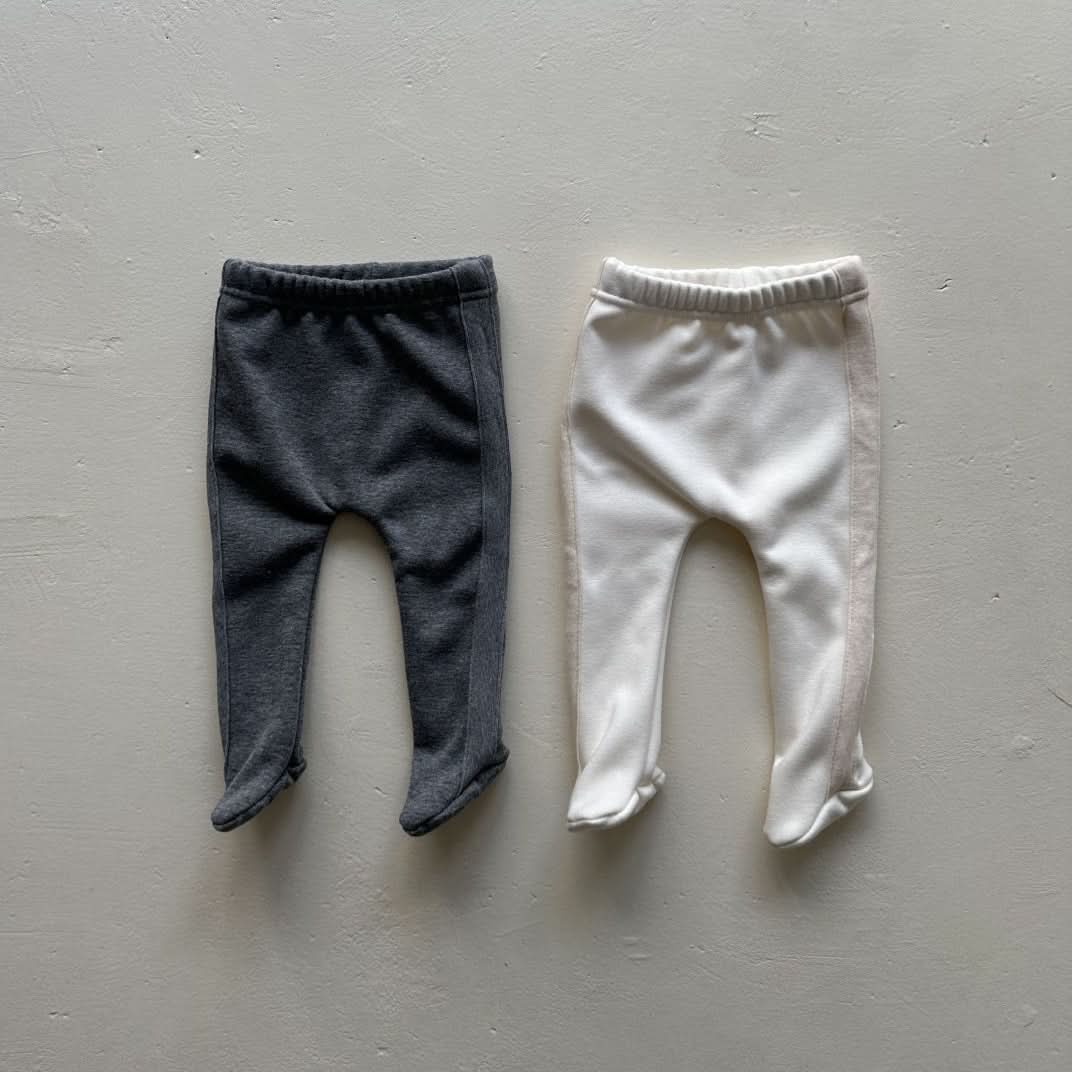 Baby Fleece Lined Tape Footed Leggings (0 - 24m) - 2 Colors kids outfit