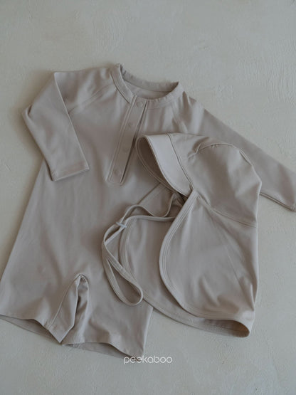 Baby Front Button One - Piece Rashguard (3 - 18m) - 3 Colors kids outfit