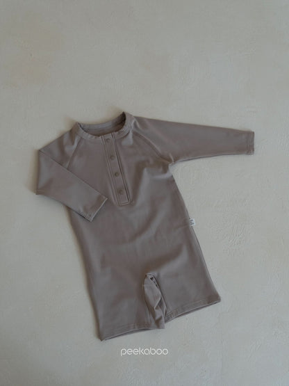 Baby Front Button One - Piece Rashguard (3 - 18m) - 3 Colors kids outfit