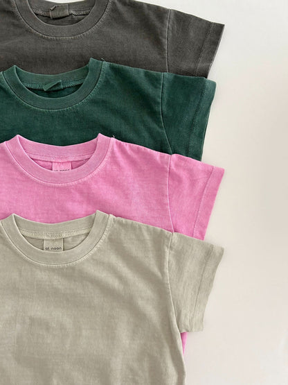 Baby Garment - Dyed T-Shirt Romper (3 - 18m) - 4 Colors kids outfit