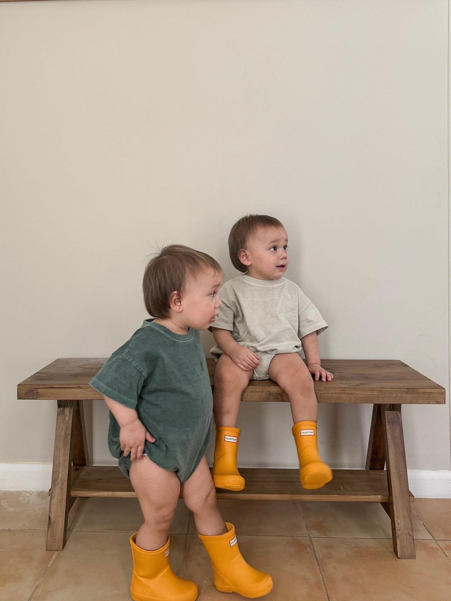 Baby Garment - Dyed T-Shirt Romper (3 - 18m) - 4 Colors kids outfit