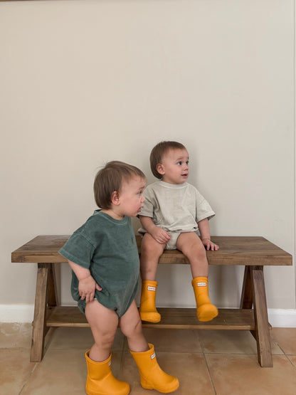 Baby Garment - Dyed T-Shirt Romper (3 - 18m) - 4 Colors kids outfit