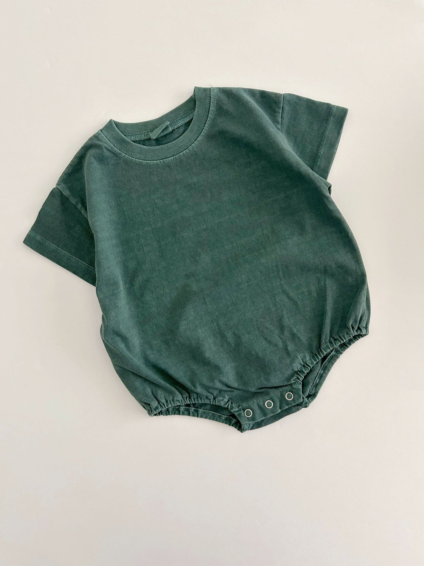 Baby Garment - Dyed T-Shirt Romper (3 - 18m) - 4 Colors kids outfit