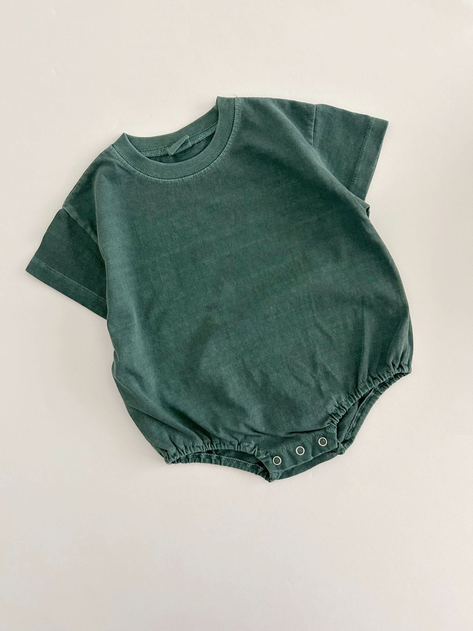 Baby Garment - Dyed T-Shirt Romper (3 - 18m) - 4 Colors kids outfit