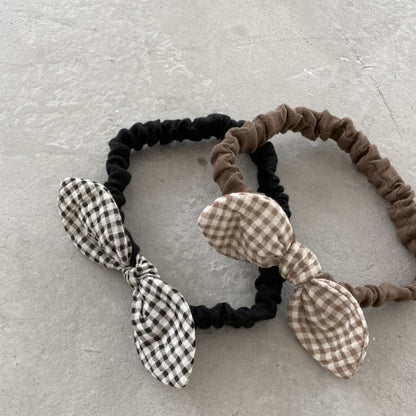Baby Gingham Bow Headband - 2 Colors kids outfit