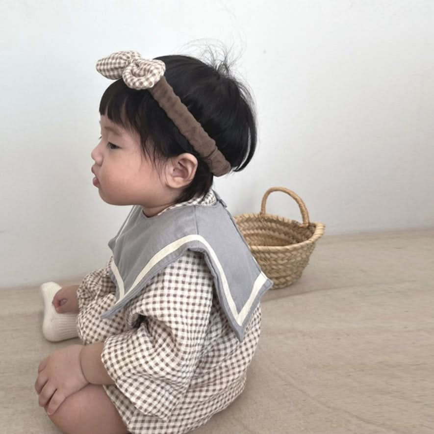 Baby Gingham Bow Headband - 2 Colors kids outfit