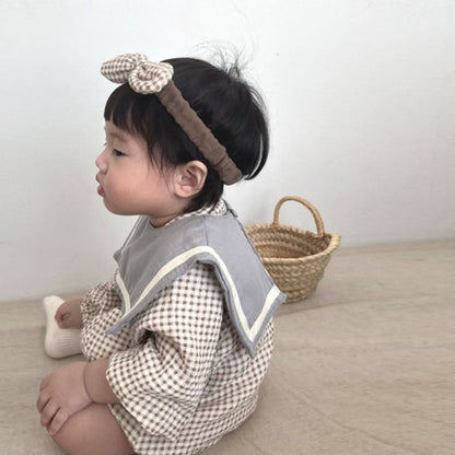 Baby Gingham Bow Headband - 2 Colors kids outfit