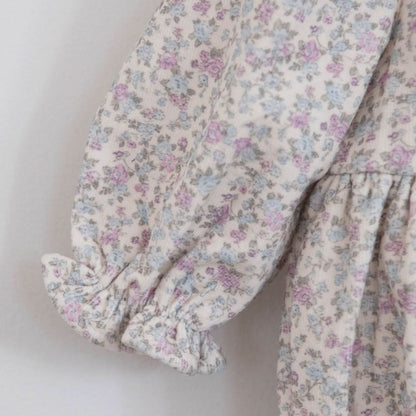 Baby Lace Detail Soft Brushed Fabric Romper (3m - 18m) - 2 Colors kids outfit