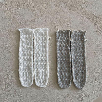 Baby Lala S25 Sheer Lace Knee Socks (Free Size) - 2 Colors kids outfit