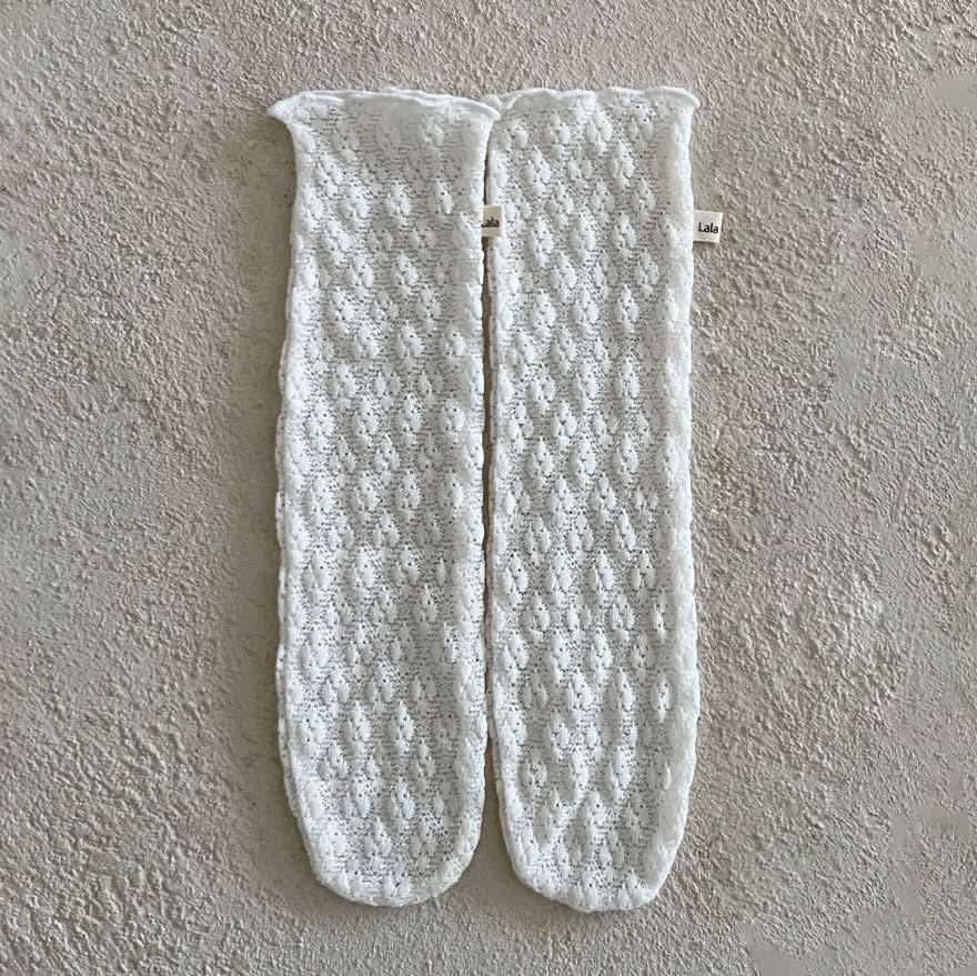 Baby Lala S25 Sheer Lace Knee Socks (Free Size) - 2 Colors kids outfit
