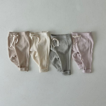 Baby Land Rib - Knit Leggings (9 - 15m) - Pink kids outfit