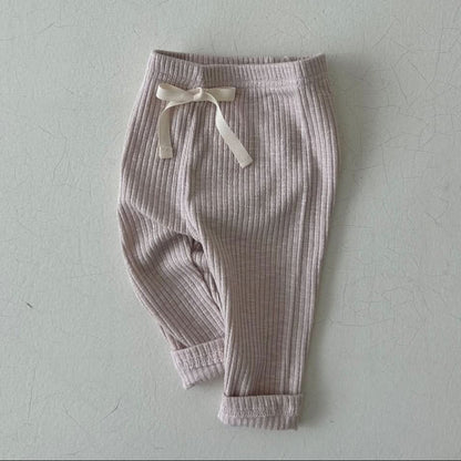 Baby Land Rib - Knit Leggings (9 - 15m) - Pink kids outfit