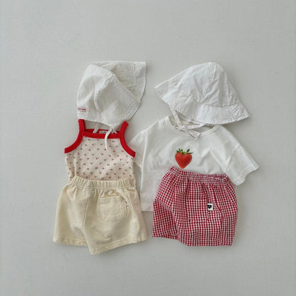 Baby Land SS26 Berry Apple Short Sleeve Top (4m - 18m) - 2 Colors - AT NOON STORE