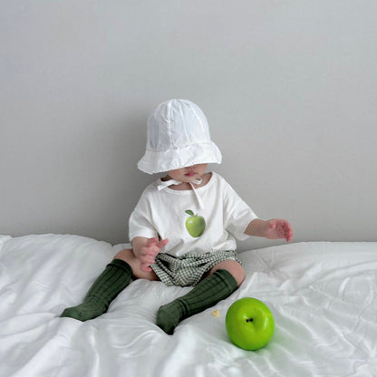Baby Land SS26 Berry Apple Short Sleeve Top (4m - 18m) - 2 Colors - AT NOON STORE