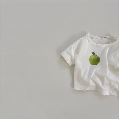 Baby Land SS26 Berry Apple Short Sleeve Top (4m - 18m) - 2 Colors - AT NOON STORE