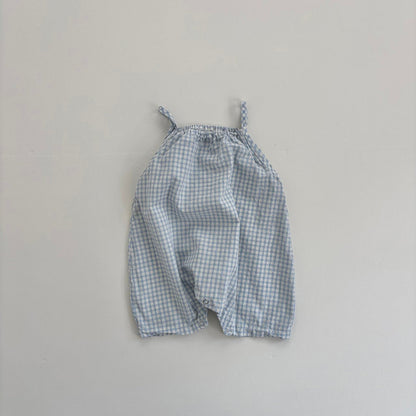 Baby Land SS26 Gingham Sleeveless Romper (4m - 18m) - 2 Colors - AT NOON STORE