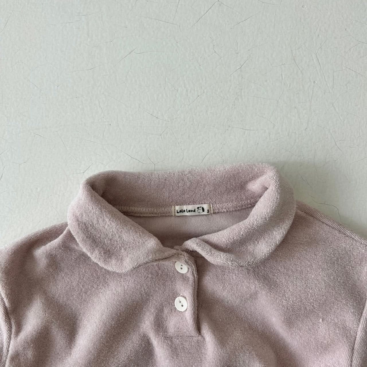 Baby Land Terry Cloth Collar Top (4 - 15m) - 3 Colors kids outfit