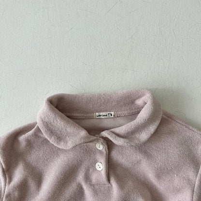 Baby Land Terry Cloth Collar Top (4 - 15m) - 3 Colors kids outfit
