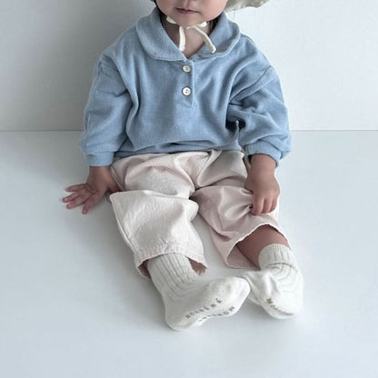 Baby Land Terry Cloth Collar Top (4 - 15m) - 3 Colors kids outfit