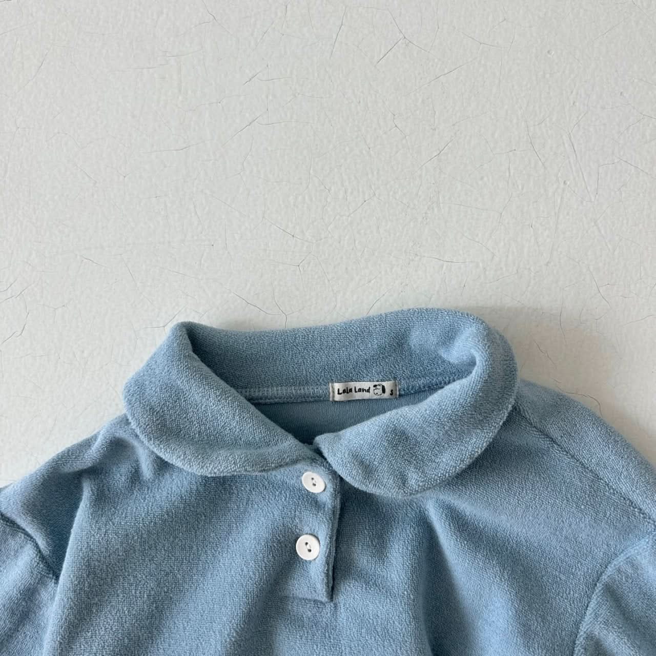 Baby Land Terry Cloth Collar Top (4 - 15m) - 3 Colors kids outfit