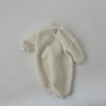 Baby Land W25 Sherpa Zip - Up Jumpsuit (4 - 18m) - 2 Colors kids outfit